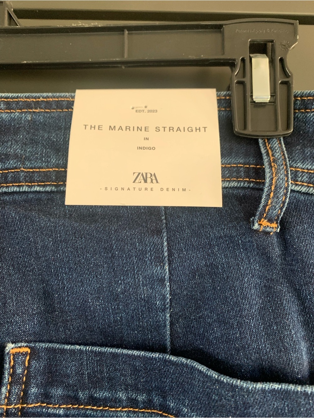 ZARA The Marine straight jeans in indigo.  US size 8 - Picture 6 of 6